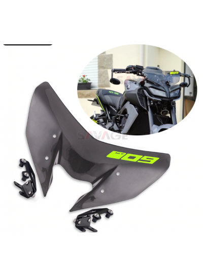 YAMAHA MT09  FZ-09 2017-2020 Spor Ön Cam  Rüzgar Deflektör YAMAHA MT09  FZ-09 2017-2020 Spor Ön Cam  Rüzgar Deflektör