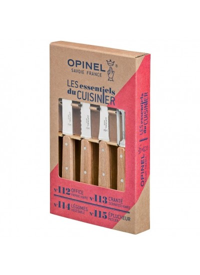Opinel Natural Essentials Mutfak Bıçağı Seti