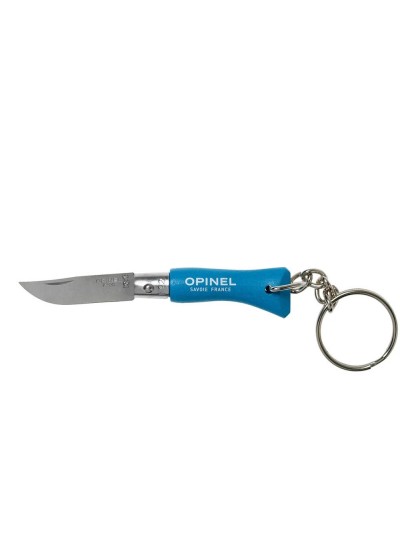 Opinel No: 02 Anahtarlıklı Paslanmaz Çelik Çakı Mavi