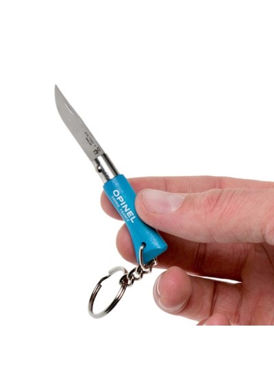 Opinel No: 02 Anahtarlıklı Paslanmaz Çelik Çakı Mavi