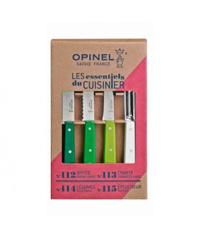 Opinel Fifties Primavera 4 Essentials Mutfak Bıçağı Seti