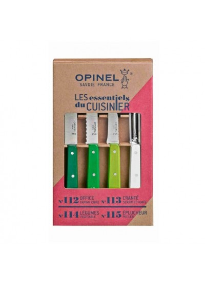 Opinel Fifties Primavera 4 Essentials Mutfak Bıçağı Seti