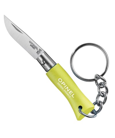 Opinel No 02 Anahtarlıklı Paslanmaz Çelik Açık Yeşil  Çakı