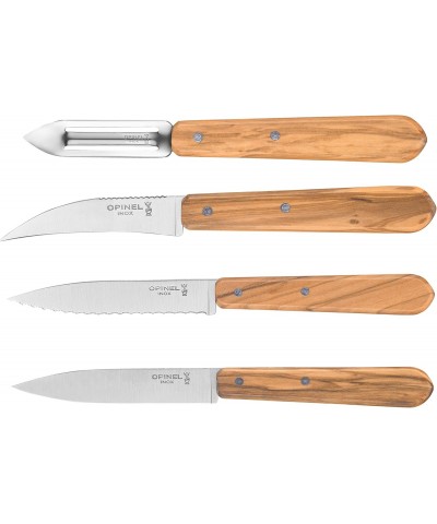 Opinel Olive 4 Essentials Mutfak Bıçağı Seti