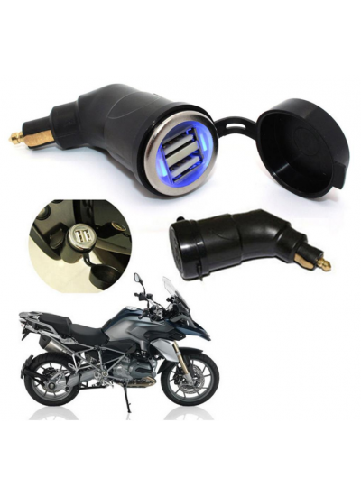 BMW 1200-1250 Triumph Tiger Çakmaklık Çift USB Şarj Adaptörü