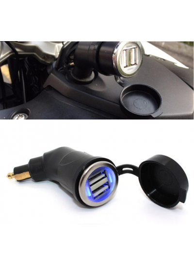 BMW 1200-1250 Triumph Tiger Çakmaklık Çift USB Şarj Adaptörü