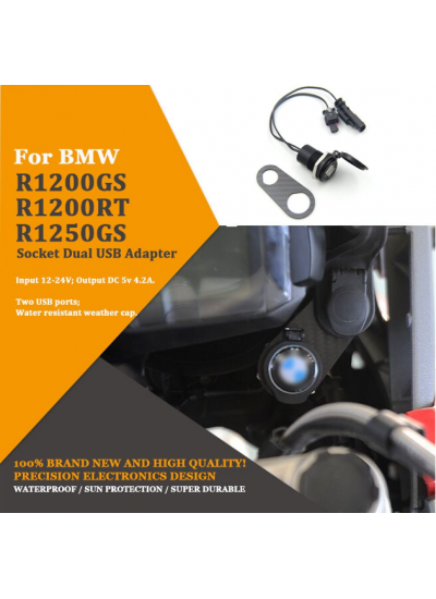 BMW R1200GS R1250GS Çift USB Şarj Adaptörü Bmw Soket Hızlı Şarj