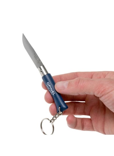 Opinel No 04 Anahtarlıklı Koyu Mavi Paslanmaz Çelik Çakı