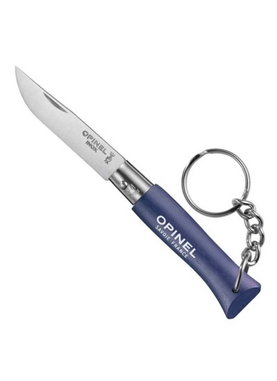 Opinel No 04 Anahtarlıklı Koyu Mavi Paslanmaz Çelik Çakı
