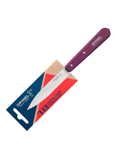 Opinel N°113 Serrated Plum Mutfak Bıçağı