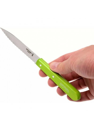 Opinel N°113 Serrated Green-Apple Mutfak Bıçağı