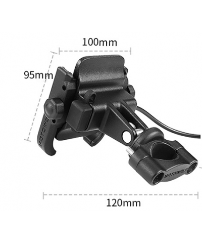 Motowolf Usb Şarj ve Telefon Tutucu Gidon Bağlamalı