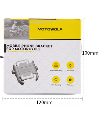 Motowolf Usb Şarj ve Telefon Tutucu Gidon Bağlamalı