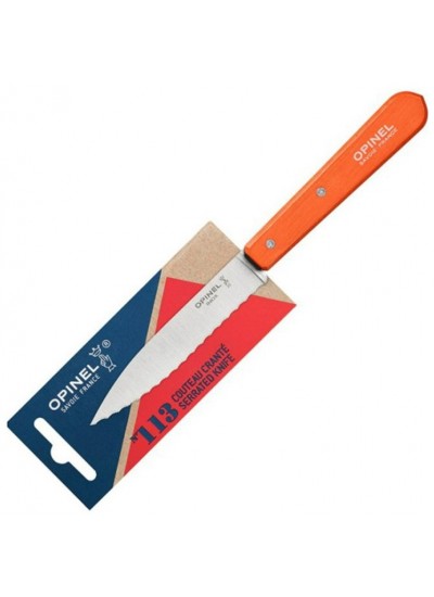 Opinel N°113 Serrated Tangerine Mutfak Bıçağı