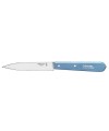 Opinel Essential No:113 Paslanmaz Çelik Tırtıklı Soyma Bıçağı Mavi