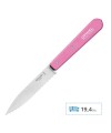 Opinel Essential No:113 Paslanmaz Çelik Tırtıklı Soyma Bıçağı Pembe