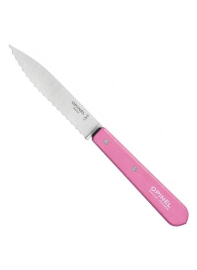 Opinel Essential No:113 Paslanmaz Çelik Tırtıklı Soyma Bıçağı Pembe Opinel Essential No:113 Paslanmaz Çelik Tırtıklı Soyma Bıçağı Pembe