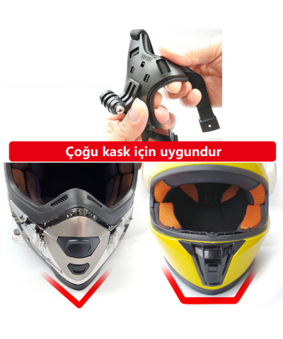 Kask Kamera Çene Tutucu 4 Bacaklı Esnek Kırılmaz Yeni Model