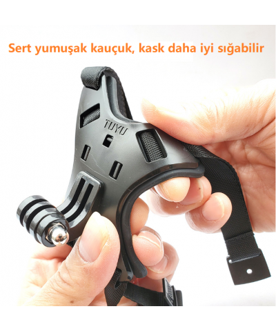 Kask Kamera Çene Tutucu 4 Bacaklı Esnek Kırılmaz Yeni Model