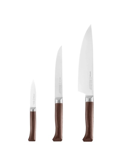 Opinel Forges 1890 Paslanmaz Çelik 3'lü Şef Bıçak Seti