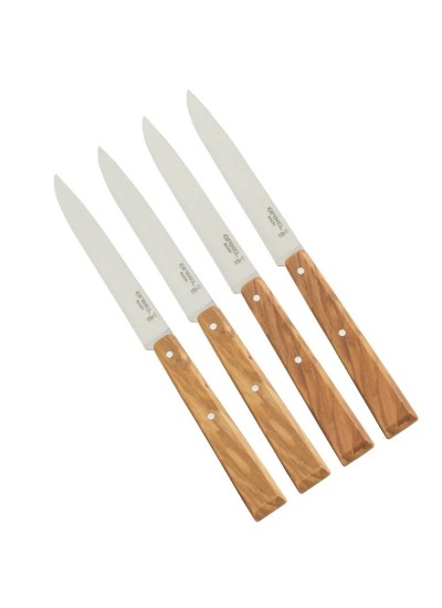 Opinel Bon Appetit South 4'lü Naturel Zeytin Saplı Sofra Bıçağı N°125 Opinel Bon Appetit South 4'lü Naturel Zeytin Saplı Sofra Bıçağı N°125