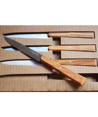 Opinel Bon Appetit South 4'lü Naturel Zeytin Saplı Sofra Bıçağı N°125