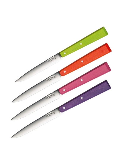 Opinel Bon Appetit Pop 4 Parça Ahşap Saplı Sofra Bıçağı N°125 Opinel Bon Appetit Pop 4 Parça Ahşap Saplı Sofra Bıçağı N°125