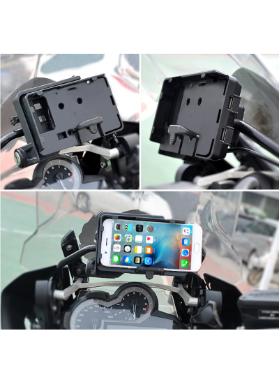 Bmw GS Ve SXR Navigasyon Telefon Tutucu Usb Şarj