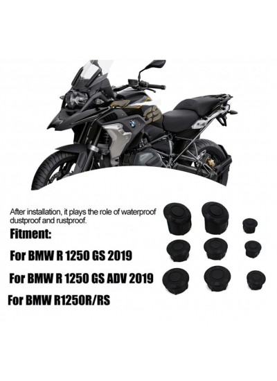 BMW R 1200 GS  R 1250 GS ve ADV Delik Kapama Kapakları 2013 2022 Uyumlu BMW R 1200 GS  R 1250 GS ve ADV Delik Kapama Kapakları 2013 2022 Uyumlu