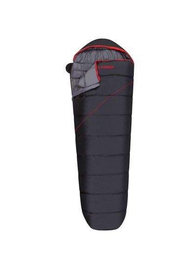 Loap Iron -5°C Sağ Fermuar Uyku Tulumu Siyah-Kırmızı Loap Iron -5°C Sağ Fermuar Uyku Tulumu Siyah-Kırmızı