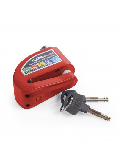 Alarmlı Disk Kilidi Kırmızı Renk Yuksek Ses Celık Kasa