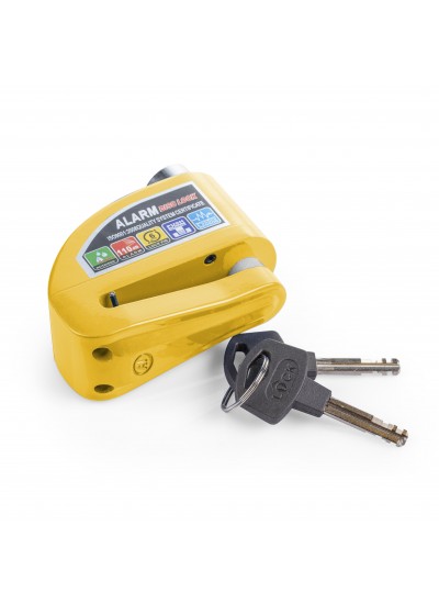 Alarmlı Disk Kilidi Sarı Renk