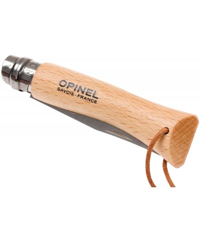 Opinel Inox 7 No Ahşap Deri Askılı Paslanmaz Çelik Çakı