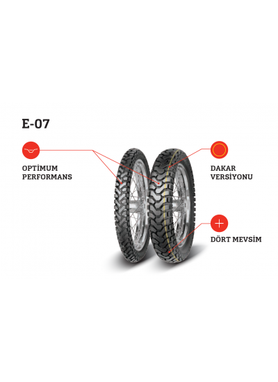 Tenere Takım Lastik 90 90 21 Ön 140 80 17 Arka Mitas E07