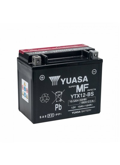 KAWASAKI Ninja 650R 06-10 Yuasa Akü YTX12-BS