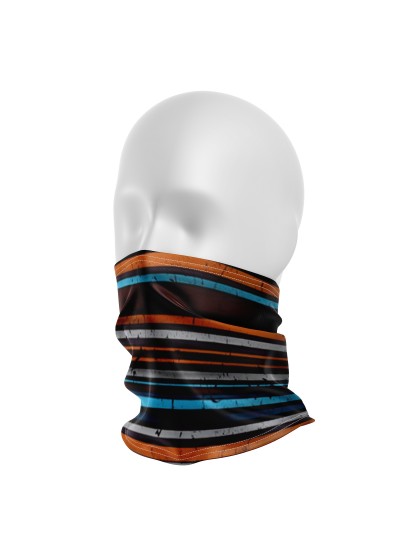 Brown Stripes Çocuk ve Yetişkin Motosiklet Buff'ı