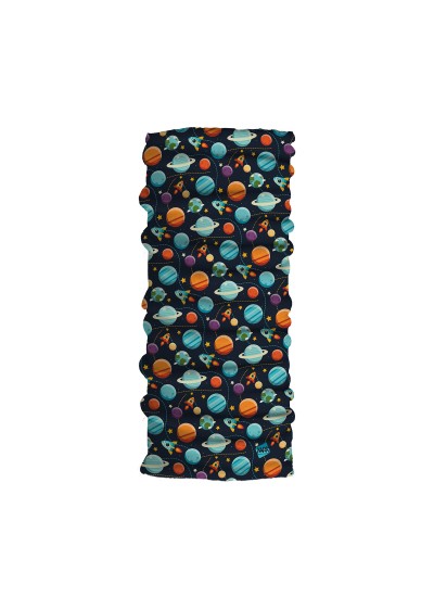 Uzay Desenli Unisex Çocuk ve Yetişkin Motosiklet Buff'ı