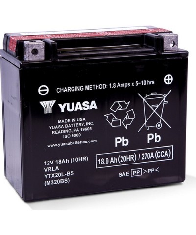 Yuasa YTX20L-BS H.Davidson Honda Kawasaki Triumph Yamaha Akü