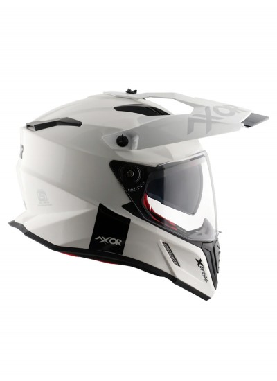 Axor X-Cross Dual Visor  SC White and Red Kask Axor X-Cross Dual Visor  SC White and Red Kask