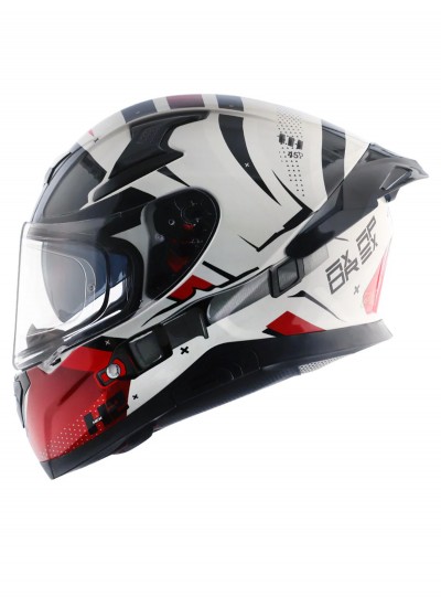 Axor Apex Hex 2 White and Red Full Face Kapalı Kask Axor Apex Hex 2 White and Red Full Face Kapalı Kask