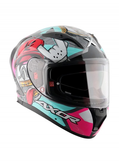 Axor Street Hip-Hop Black Pink Kapalı Kask Axor Street Hip-Hop Black Pink Kapalı Kask