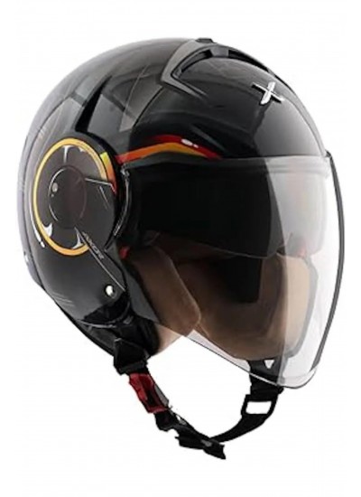 Axor Striker Hitman Black Yellow Açık Kask Axor Striker Hitman Black Yellow Açık Kask