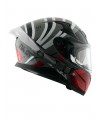 Axor Apex Hex Cool Grey Red Full Face Kapalı Kask Axor Apex Hex Cool Grey Red Full Face Kapalı Kask