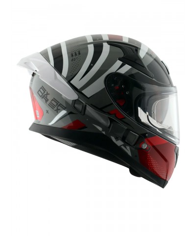 Axor Apex Hex Cool Grey Red Full Face Kapalı Kask Axor Apex Hex Cool Grey Red Full Face Kapalı Kask