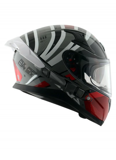 Axor Apex Hex Cool Grey Red Full Face Kapalı Kask Axor Apex Hex Cool Grey Red Full Face Kapalı Kask