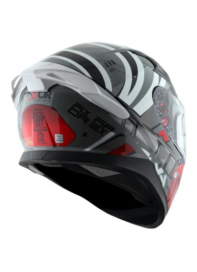 Axor Apex Hex Cool Grey Red Full Face Kapalı Kask Axor Apex Hex Cool Grey Red Full Face Kapalı Kask