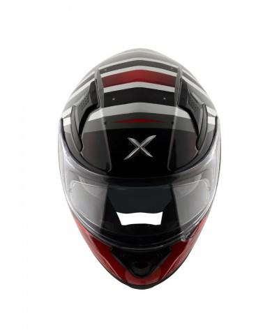Axor Apex Hex Cool Grey Red Full Face Kapalı Kask Axor Apex Hex Cool Grey Red Full Face Kapalı Kask