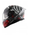 Axor Apex Hex Cool Grey Red Full Face Kapalı Kask Axor Apex Hex Cool Grey Red Full Face Kapalı Kask