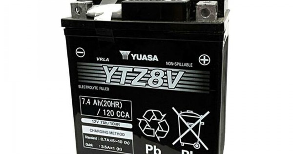 Yamaha Nmax 155 Uyumlu 21-24 Yuasa YTZ8V Akü