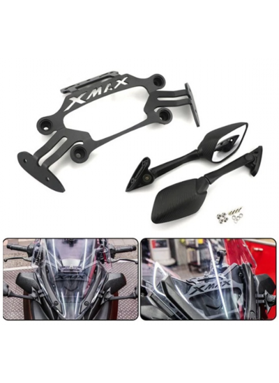 Yamaha X Max Navigasyon Telefon Tutucu ve R 25 Ayna Set